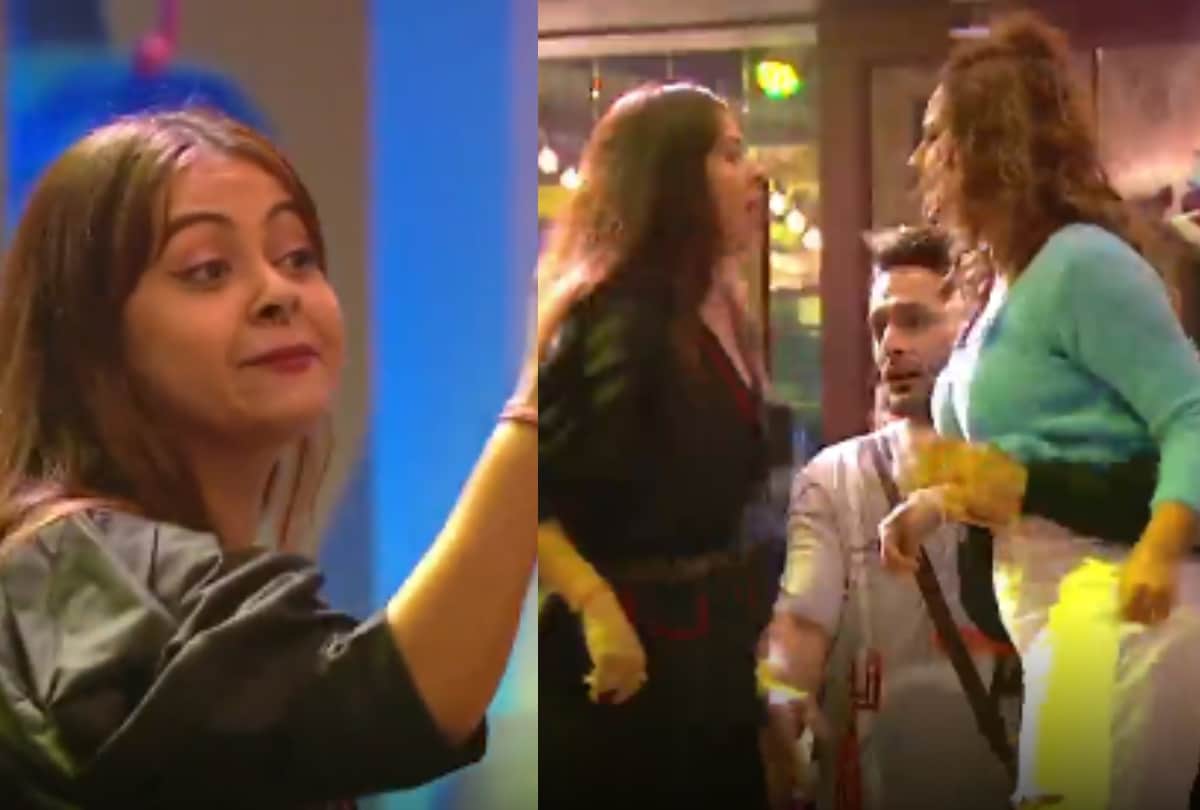 Bigg Boss 15 devoleena bhattacharjee threatens to slap Rashmi Desai and abhijeet bichukale fight in the house