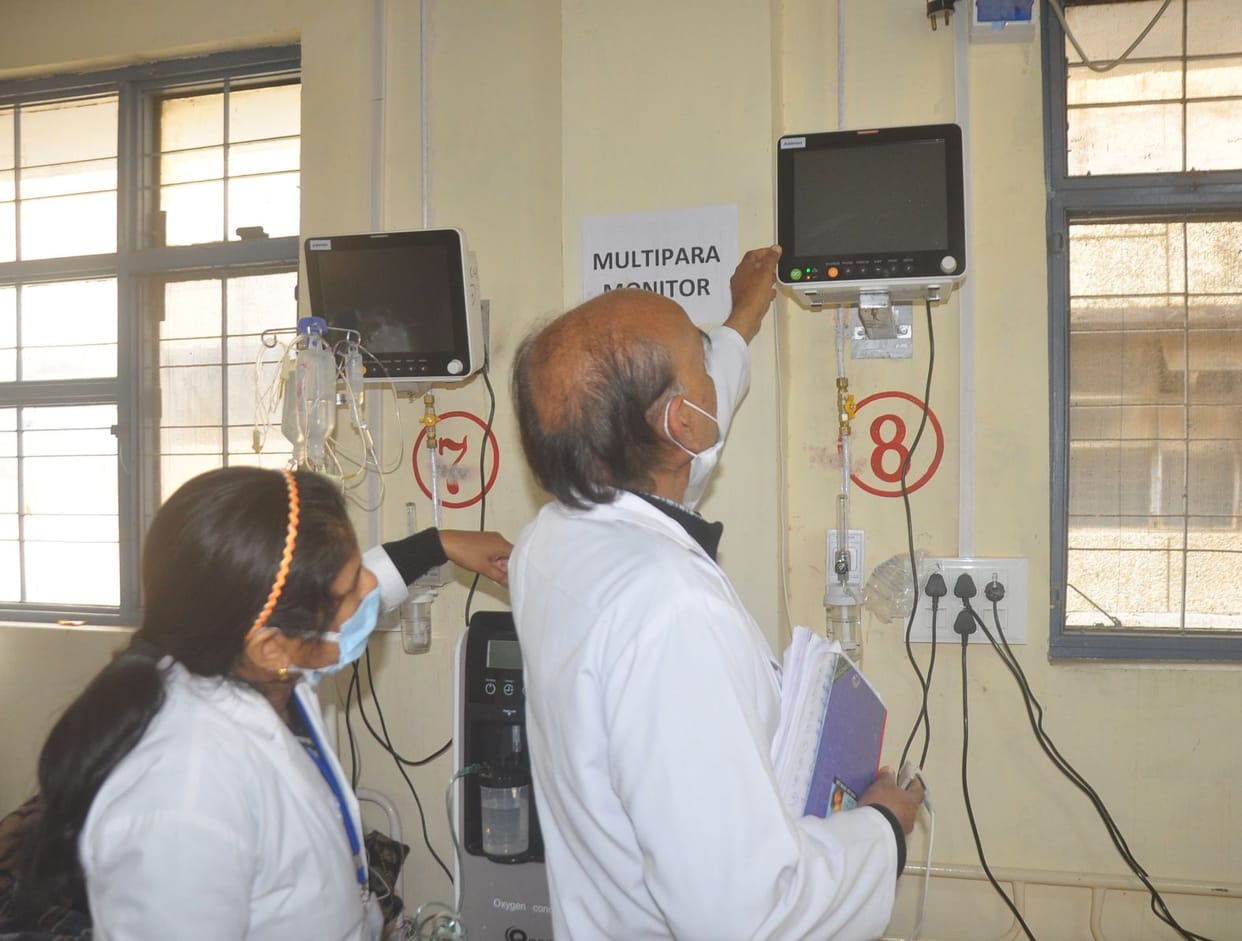 Piku's monitor did not work in the mock drill