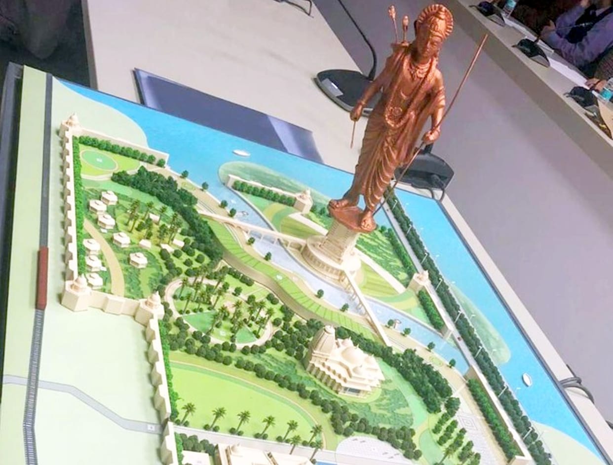 251 meter high statue of Shri Ram will be decorated in 241 acres