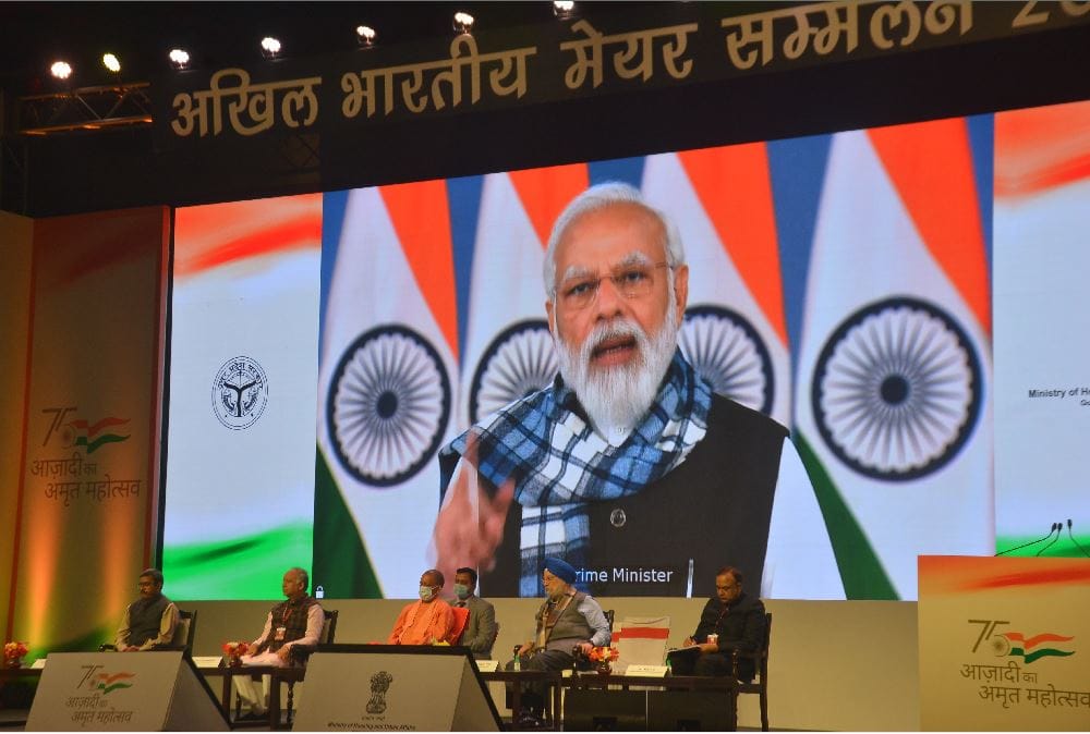 PM Narendra Modi addressed the All India Mayors Conference in Varanasi