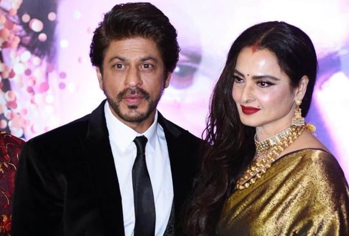 rekha got emotional when talked about shahrukh khan on stage called him diamond