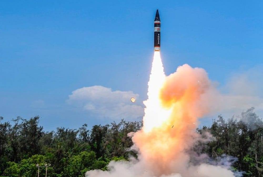 A successful training launch of an Intermediate-Range Ballistic Missile, Agni-4 carried out