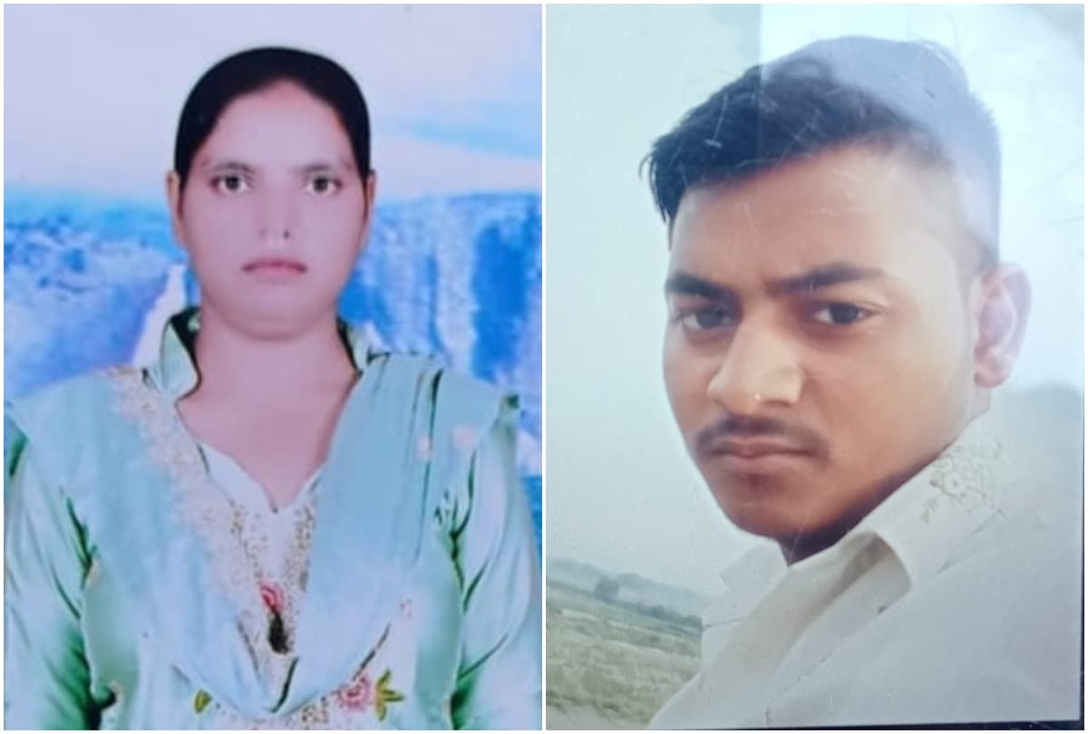 husband died including pregnant wife in road accident in mainpuri