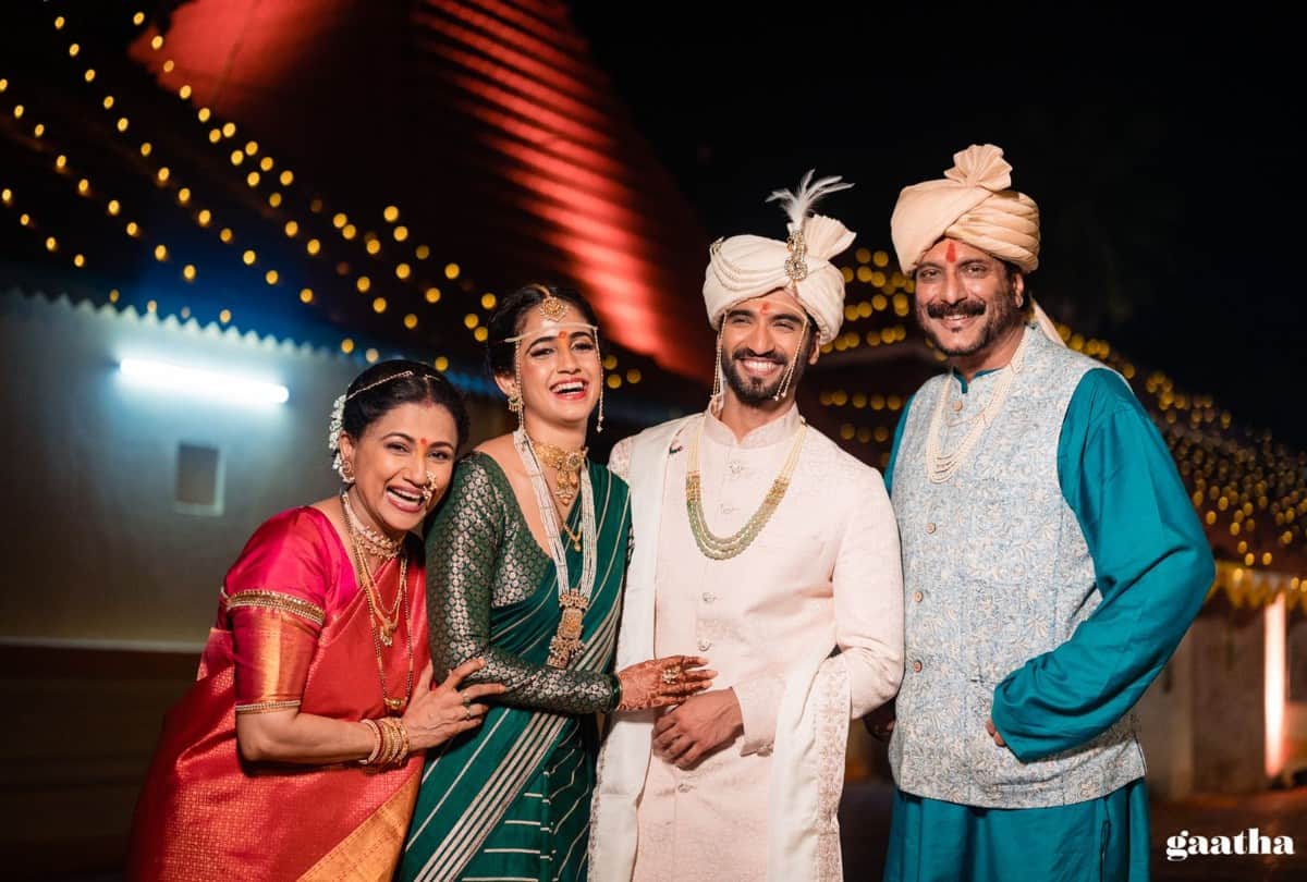actor Milind Gunaji Son Abhishek Gunaji Ties Knot With Radha Patil in a Private Ceremony