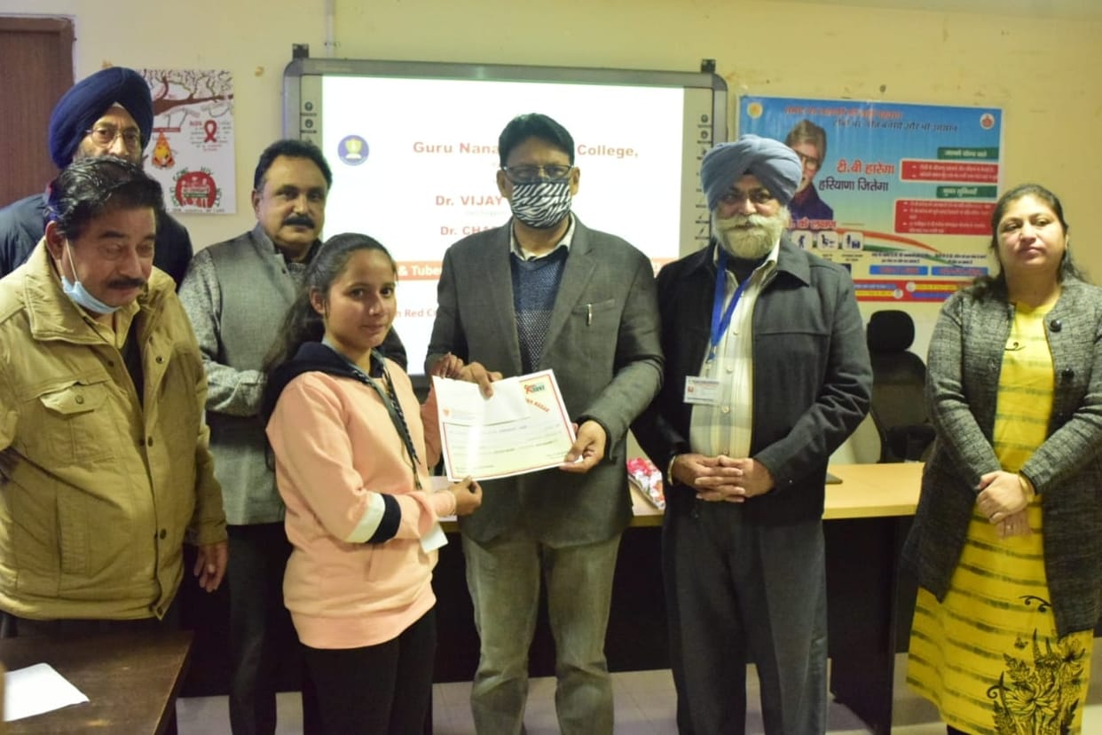 Information given to students about TB and AIDS, Yamunanagar
