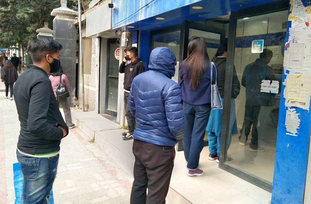 Bank strike: Lines outside ATMs