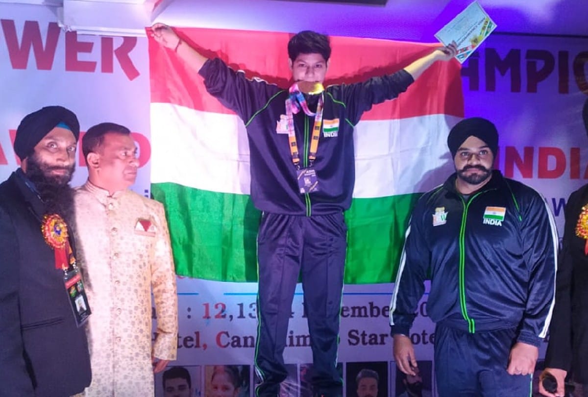 Mathura Neha Sharma won gold medal in Asia Power lifting Championship