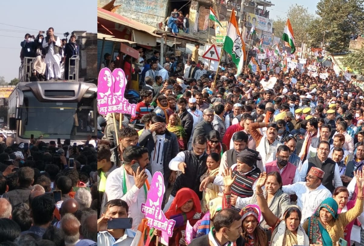 Congress leader Rahul Gandhi and Priyanka Gandhi on Amethi visit.