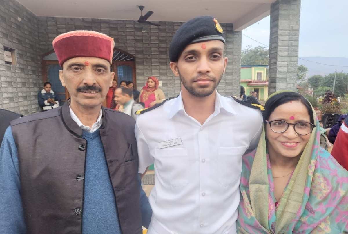 Ruben Bakshi of Baijnath Himachal became a sub lieutenant in the Navy