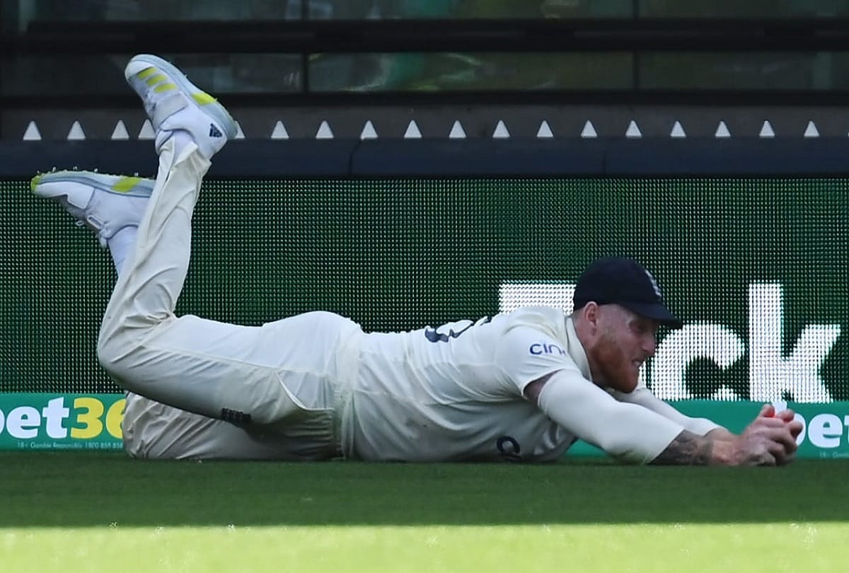 AUS vs ENG Pink Ball Test Ben Stokes caught Travis Head amazing catch on boundary during Adelaide Test watch video