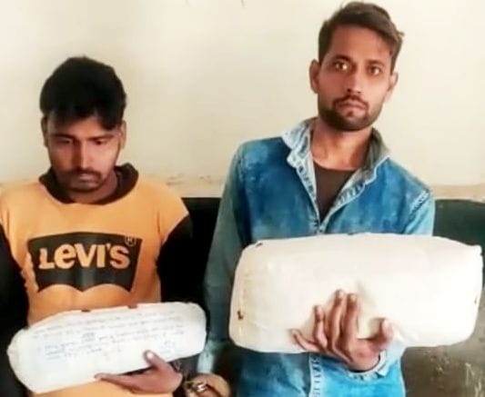 fathepur news,Two henchmen of famous ganja trader arrested