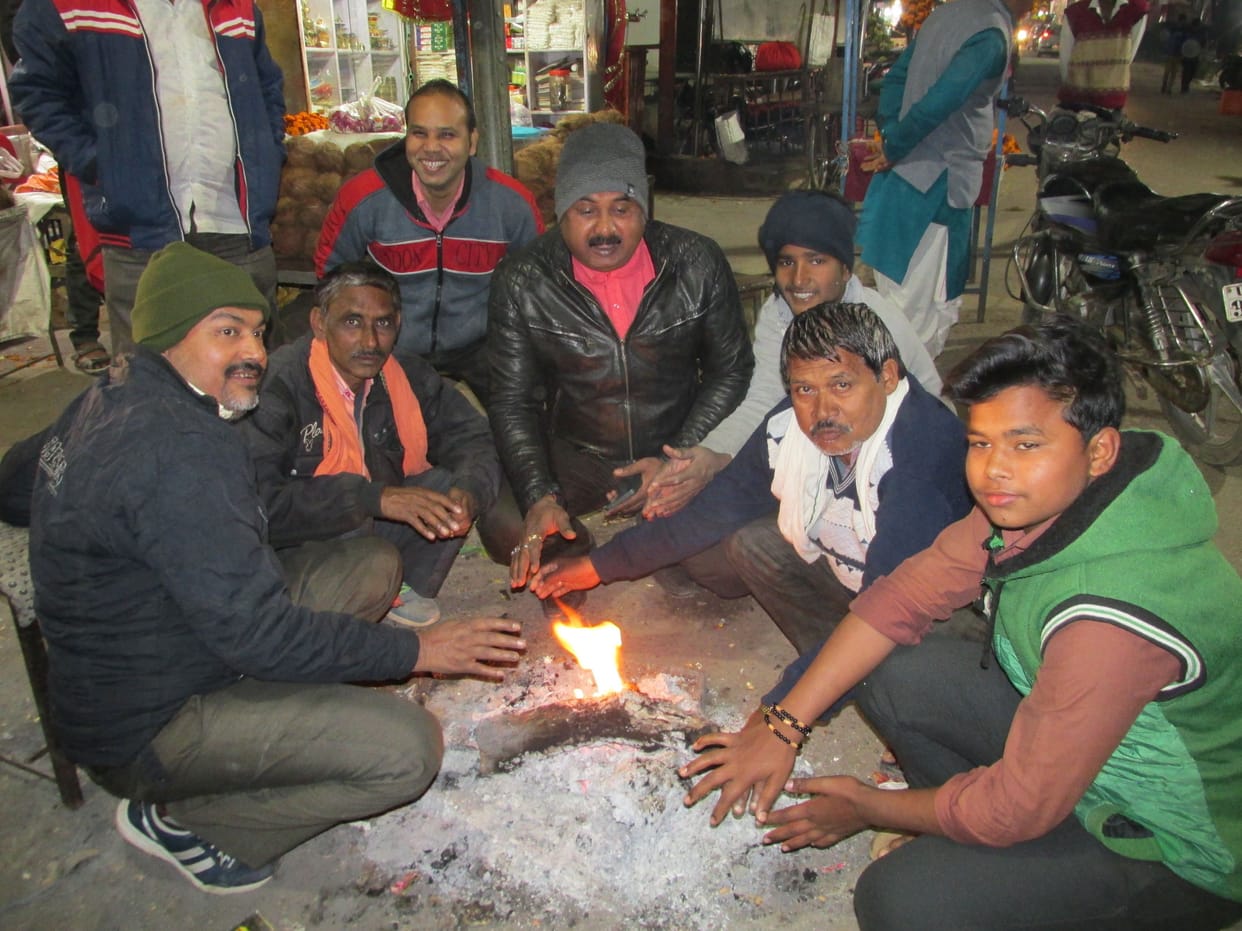 Then the mercury dropped, people chilled by the cold wave