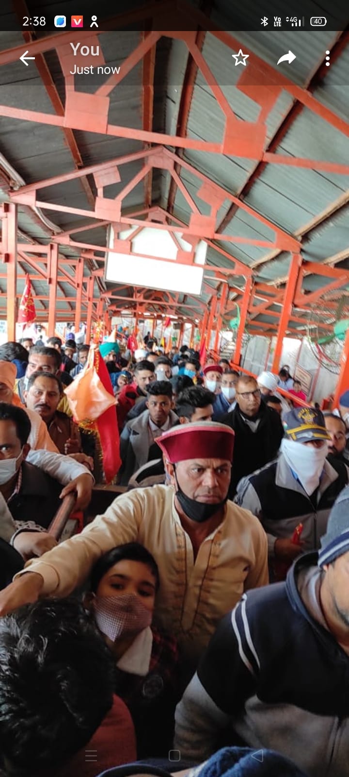 Ten thousand devotees in Baba Balak Nath temple