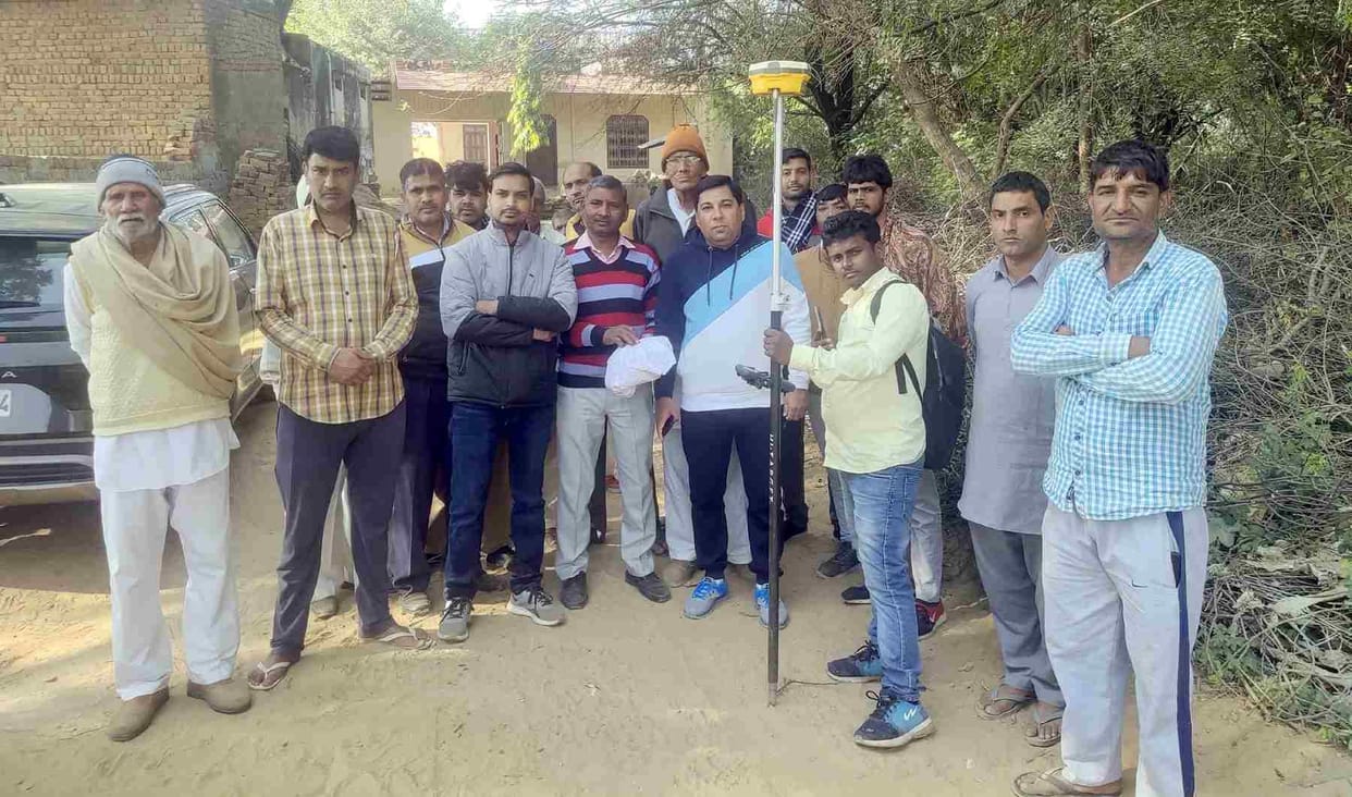 The work of metering and marking of the road to be built from Gahli to Jakhni completed