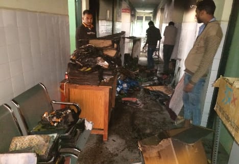 Fire caused by short circuit in pharmacy room of CHC