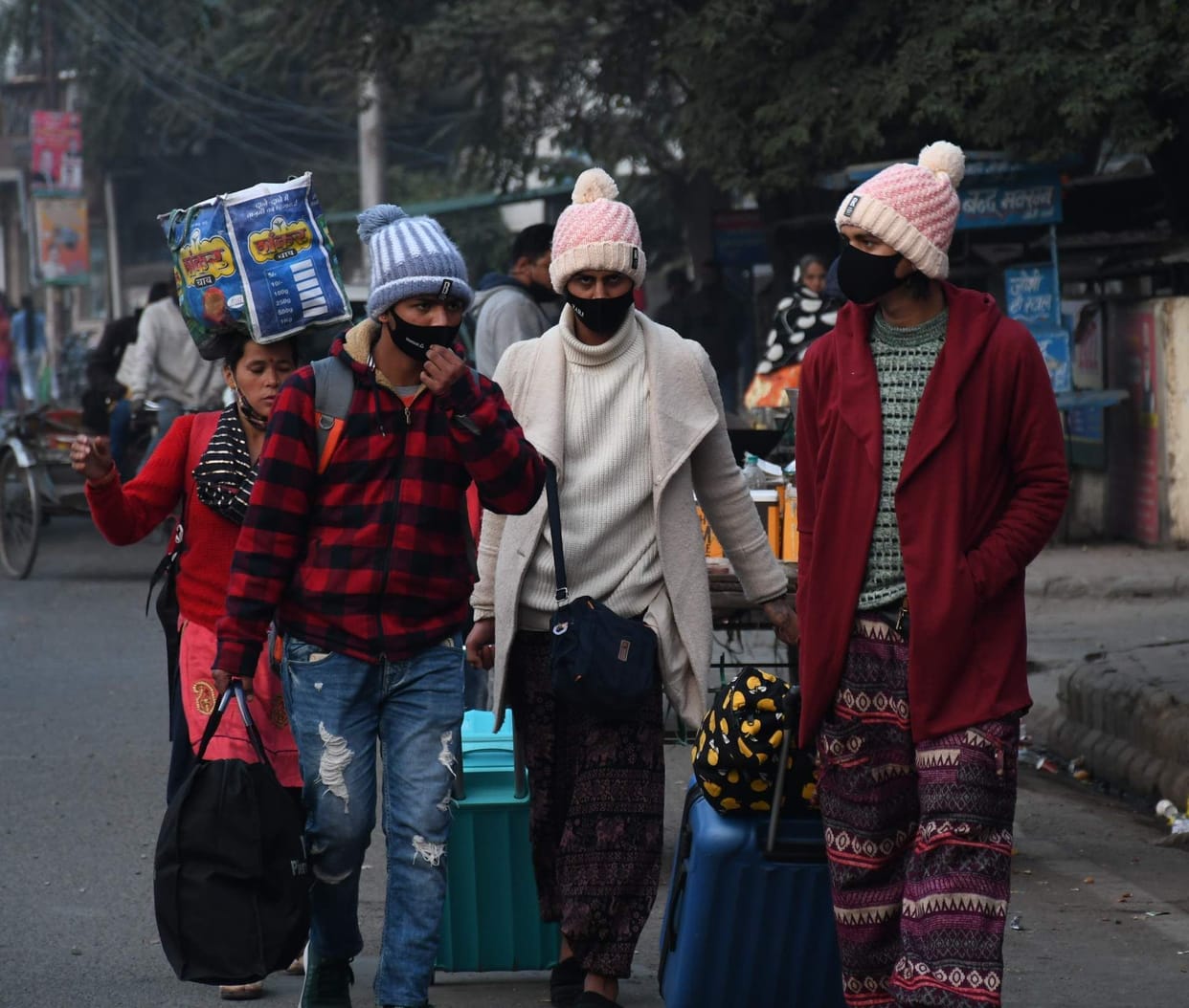 cold winds increased shivering
