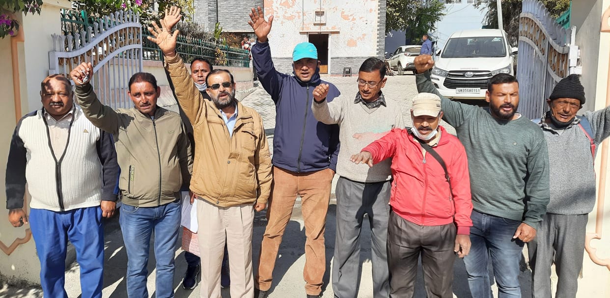 Protest by Sarpanch