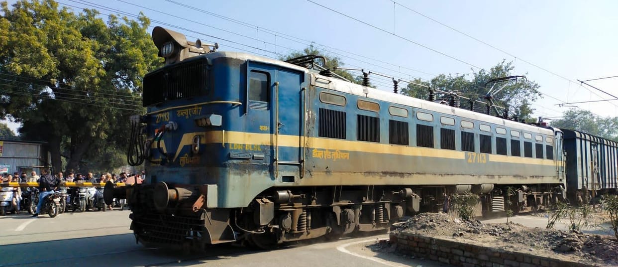 Trial starts with goods train on electric line from Hisar to Bathinda, passenger trains will run soon