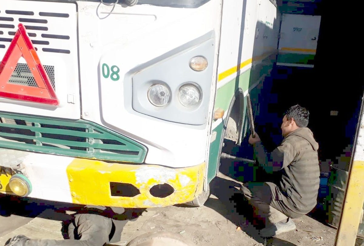 HRTC Piecemeal Workers join as technician washerman and tyreman