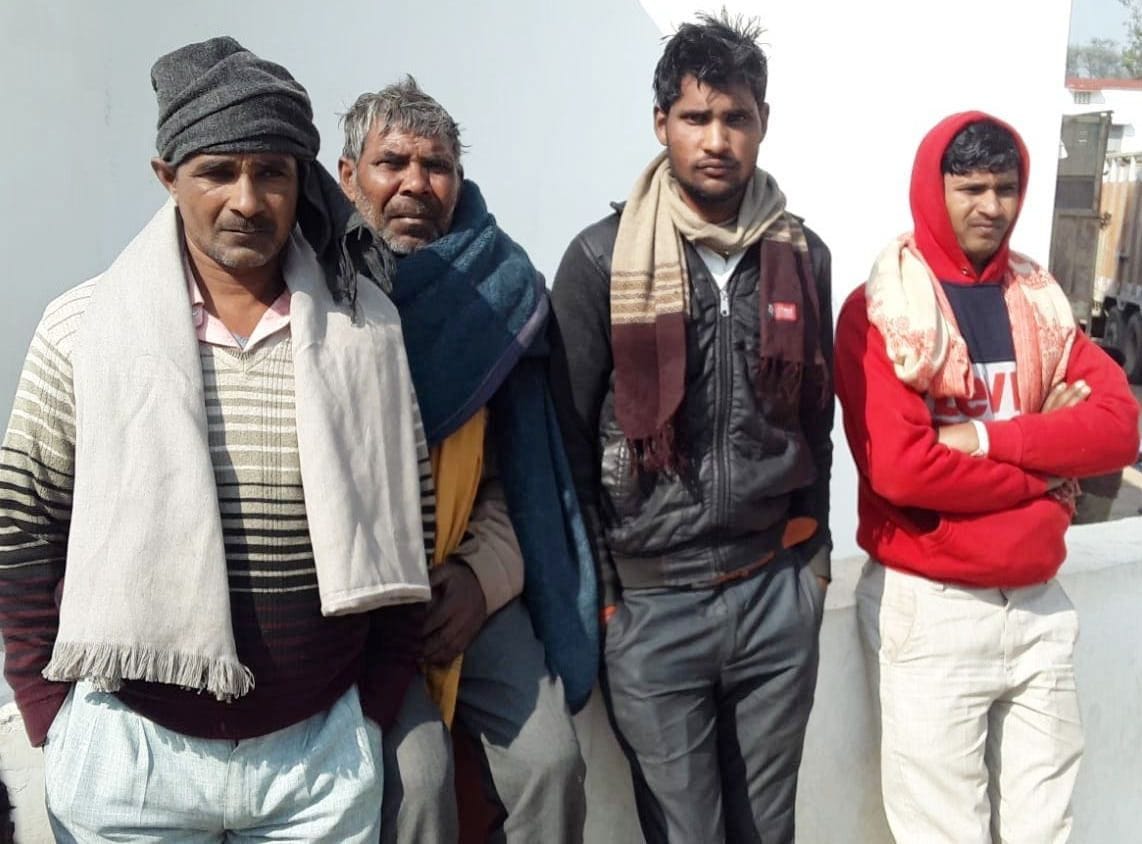 A young man died due to a truck collision in a sand mine in kanpur dehat