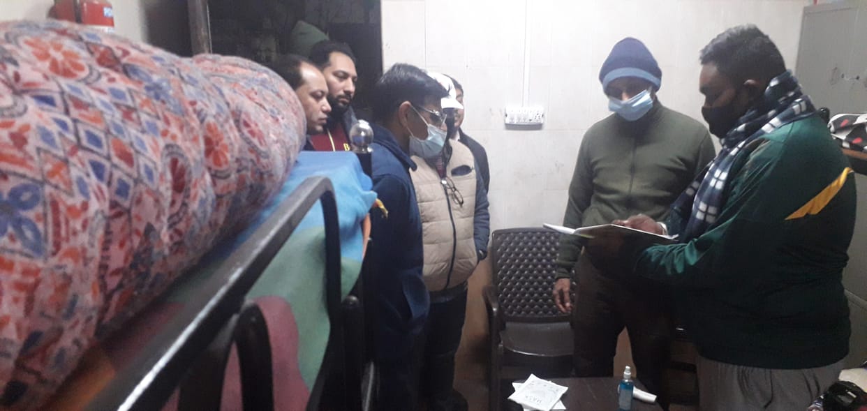 People sleeping on the pavement were brought to the night shelter, Yamunanagar