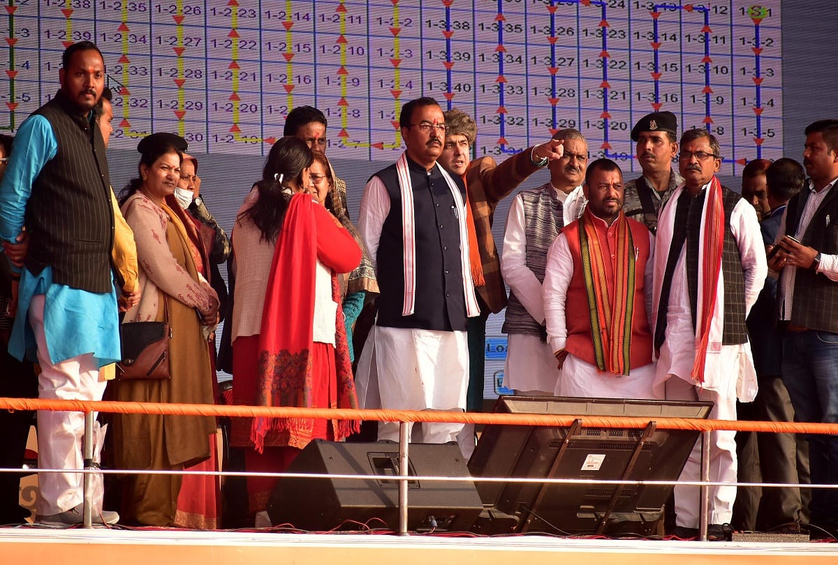 Preparations completed in the parade ground to welcome Prime Minister Narendra Modi