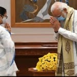 ममता बनर्जी और प्रधानमंत्री नरेंद्र मोदी।