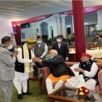मुलायम सिंह यादव और मोहन भागवत की मुलाकात