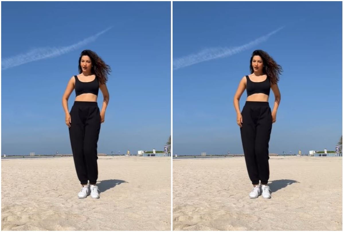 Gauahar Khan Dance Video Gauahar Khan dances in a stylish style in Abu Dhabi