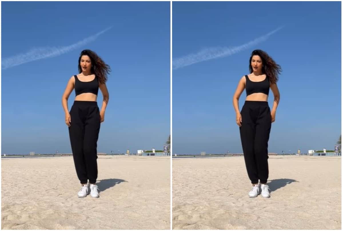 Gauahar Khan Dance Video Gauahar Khan dances in a stylish style in Abu Dhabi
