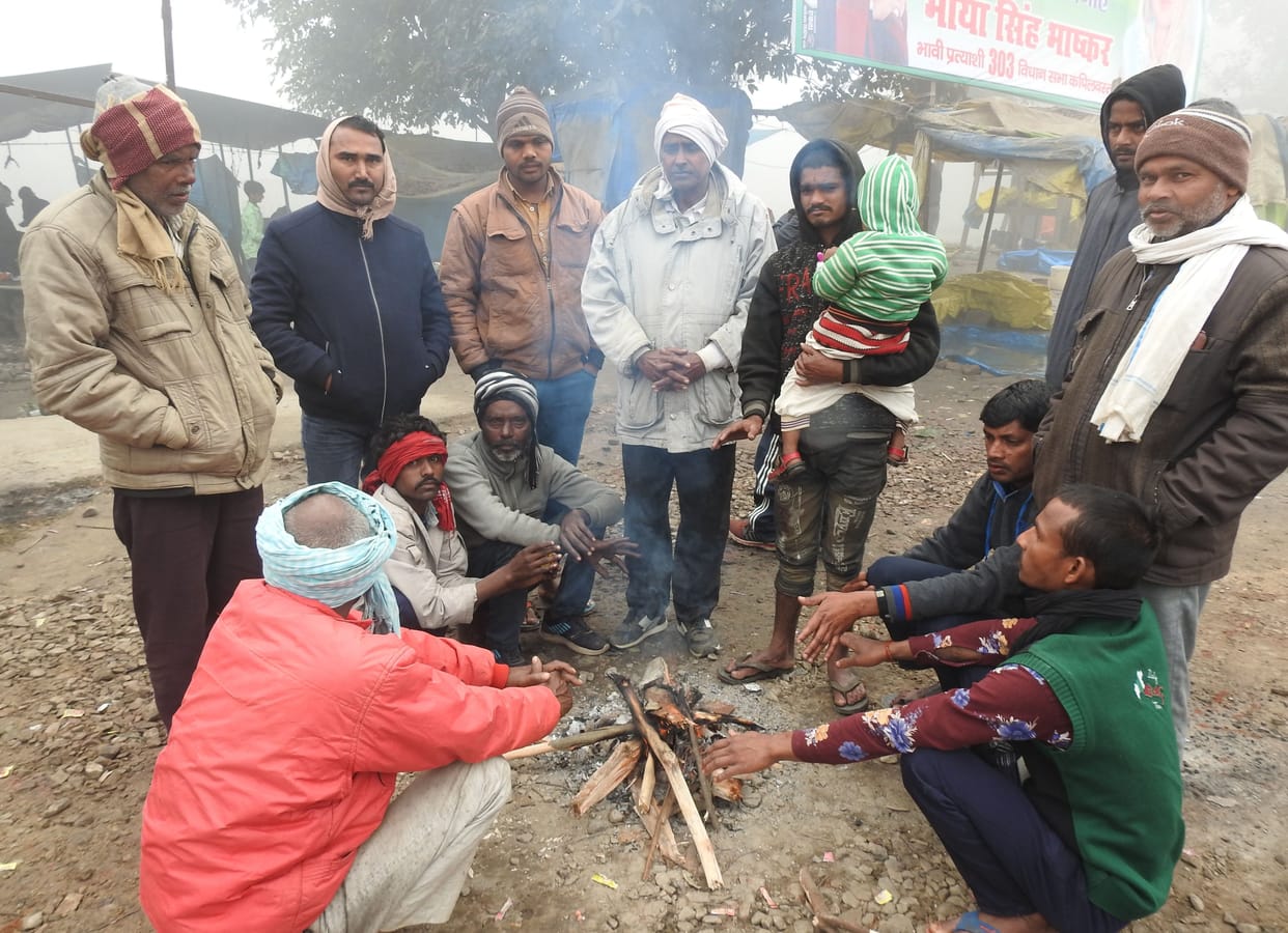 Cold weather changed people's routine