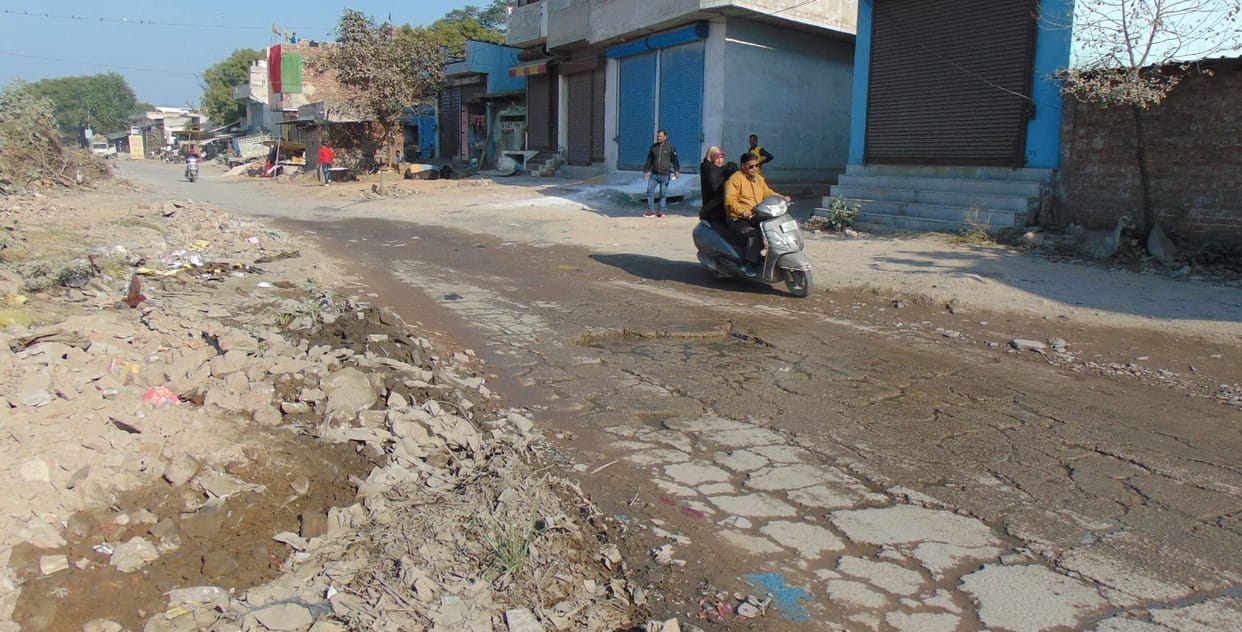 Road is bad, people are upset, problem is not being solved