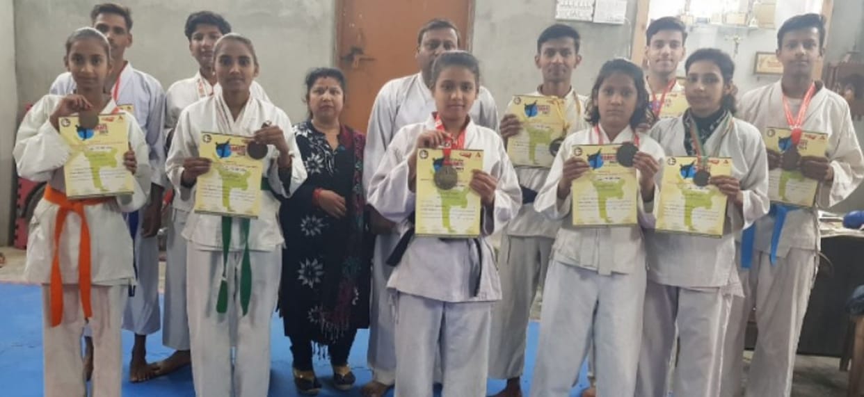 won two gold and five silver in karate