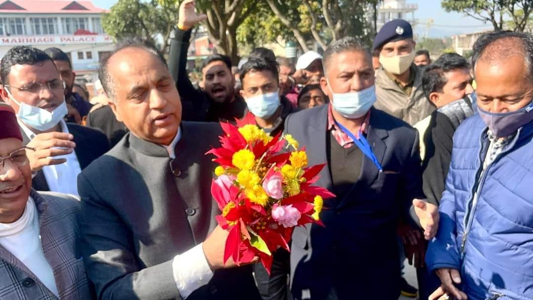 cm tour of  bilaspur