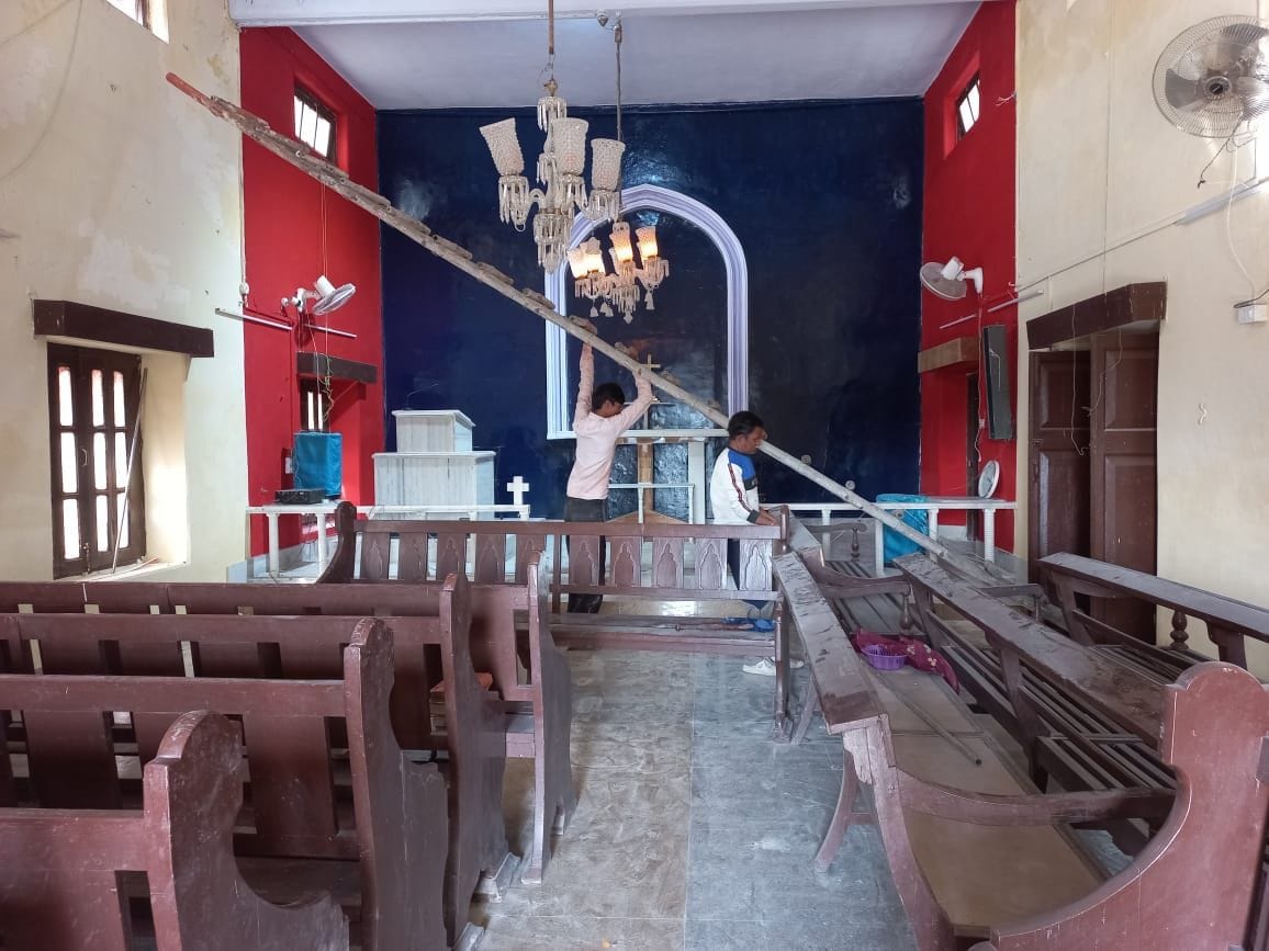 Mathura: Christmas preparations begin at Methodist Church in Vrindavan