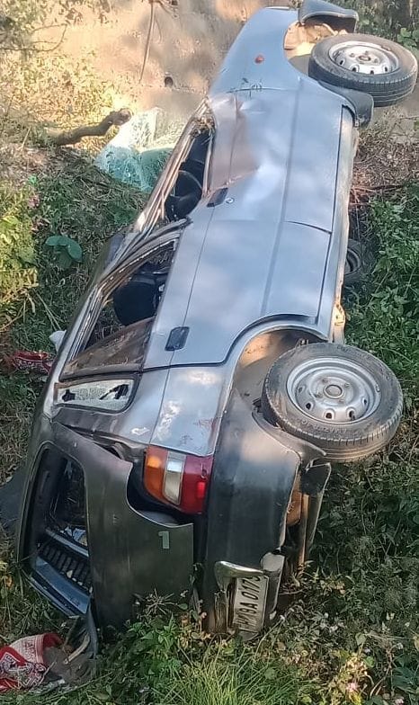Car accident near Kothi on Cholthara road, six people injured