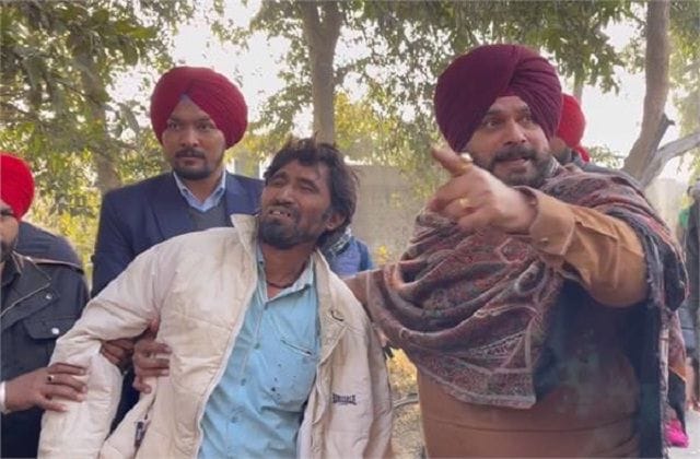 Sidhu once again helped the injured in a road accident
