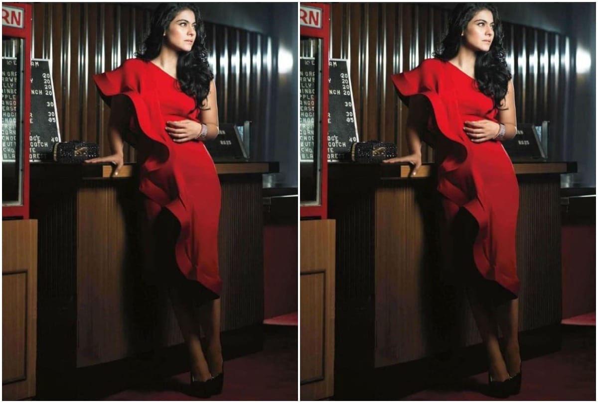 Actress Kajol shared her picture in red dress wrote this thing