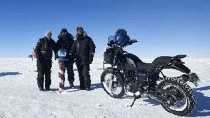 Royal Enfield announces it has successfully completed quest for South Pole 90° SOUTH expedition in 15 days on Himalayan ADV