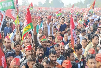 samajwadi party chief akhilesh yadav targets bjp and cm yogi adityanath in mainpuri