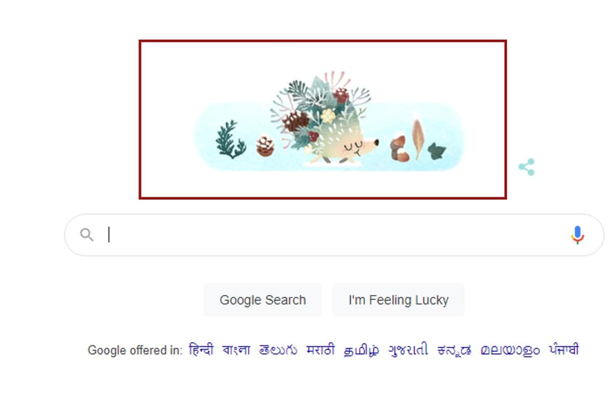 Winter Season 2021 Google Doodle Celebrates winter solstice Shortest Day Of The year