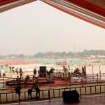 पीएम मोदी की सभा के लिए करखियांव में मंच तैयार
