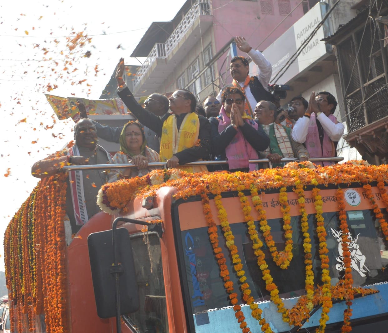 Hathras: Enthusiasm among BJP workers regarding Jan Vishwas Yatra, slogans echoed