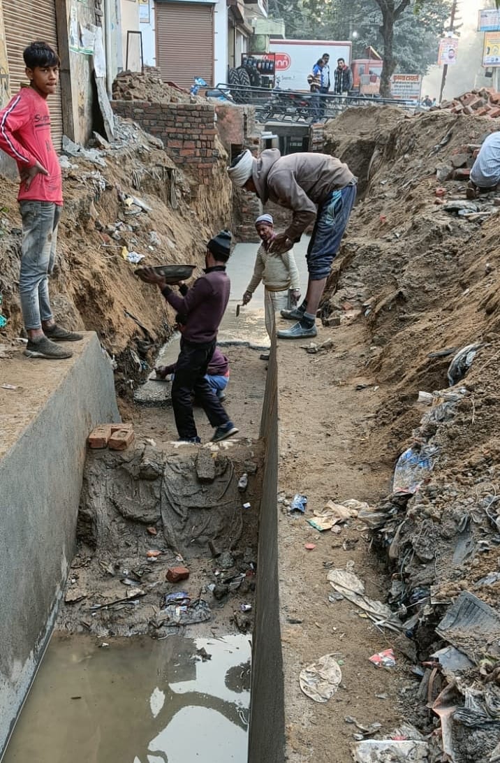 Under-construction drain broken as soon as water was released