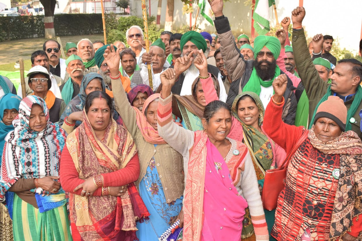 To collect cane payment arrears,farmer protest,bku leader