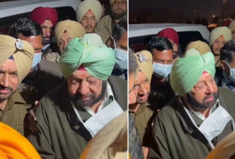 Captain Amarinder Singh faced protests of truck union at Zirakpur