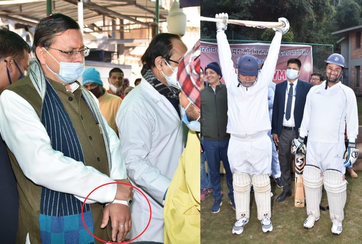 Uttarakhand CM Pushkar Singh Dhami suffers hairline fracture in hand while playing friendly match in Dehradun