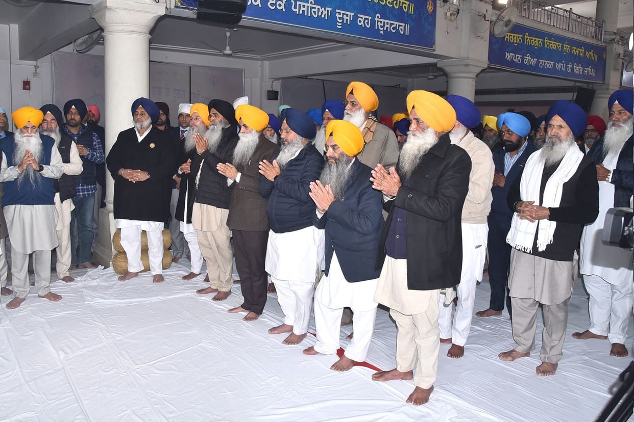 SAD chief Sukhbir Badal attended religious program