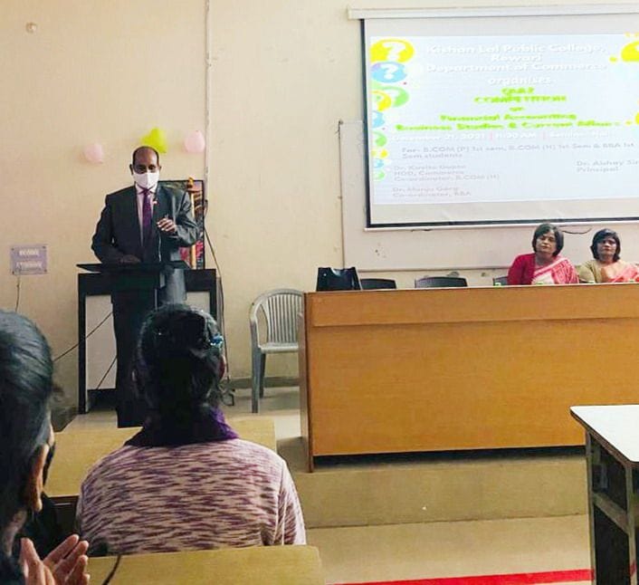 BBA first semester students topped in the quiz