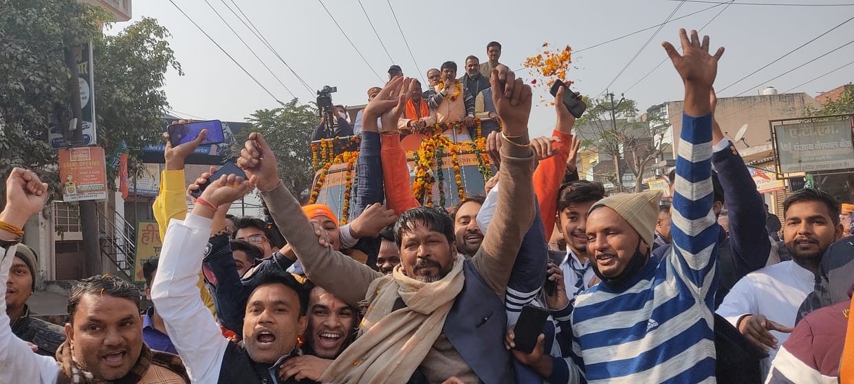 Achievements counted in the journey passed through Sadar and Purkaji assembly